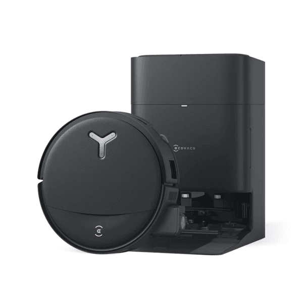 DEEBOT T80S OMNI BLACK robotas valantis grindis su OMNI stotimi